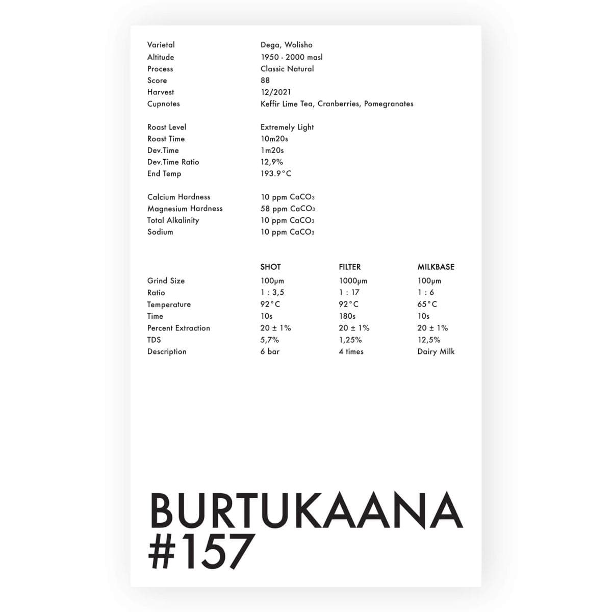 Cà phê Burtukaana#157