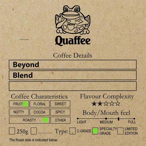 Beyond Blend - custom espresso blend